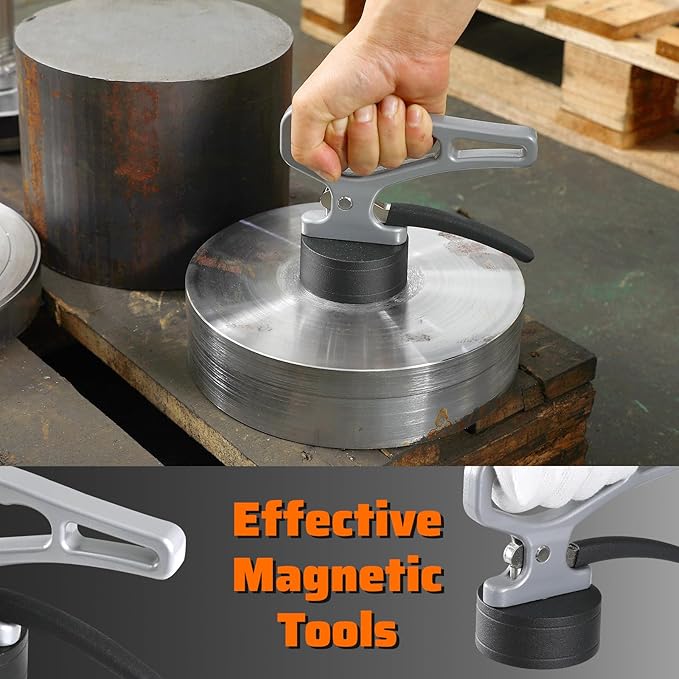 Magnetic Pickup Tool, Stainless Steel Lifting Magnet Sweeper, for Welding, Metal Separation, Laser Cutting, Micro-Adjustable