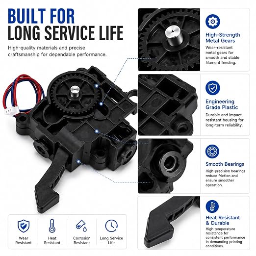 Compatible with ANYCUBIC Kobra S1 / Kobra S1 Combo, Extruder Module Replacement Part, 3D Printer Accessory