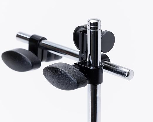 PEC Tools Fine Adjustment Magnetic Base 176lb/80kg Max Pull with Steel Arms, Adjustable Indicator Holder for Machinist, Woodworking, and Inspection Applications, Fits 6mm & 3/8" Stems, Dovetail