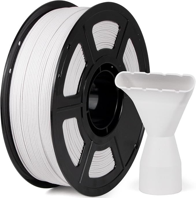 IEMAI Glass Fiber ASA Filament 1.75mm Matte White 1kg, ASA-GF 3D Printer Filament with UV & Weather Resistant, Dimensional Stability & Low Warpage for Outdoor Functional Parts