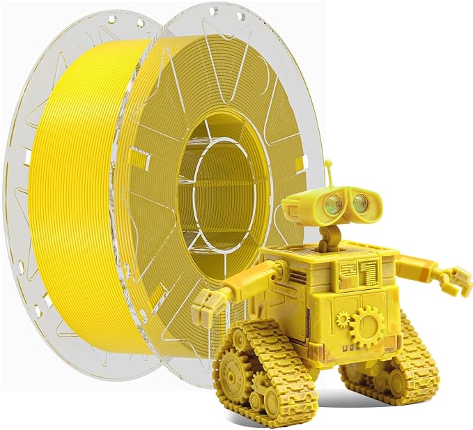 Creality 3D Printer RFID Filament, Hyper PLA Filament 1.75mm Bundle for 3D Printing, Hyper PLA RFID Filament No-Tangling High Precision, 1KG(2.2 lbs) Spool (Yellow)