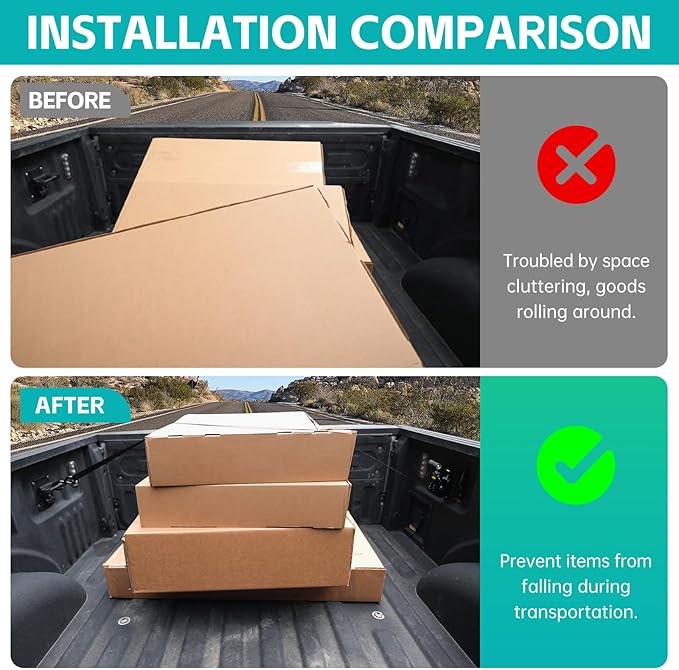 2PCS Ultimate Retractable Ratchet Straps Compatible with Ford F150 / Raptor 2015-2025, Super Duty 2017-2025 with Boxlink Accessories, Bed Mount Bolt on Self Retracting Tie Down Straps