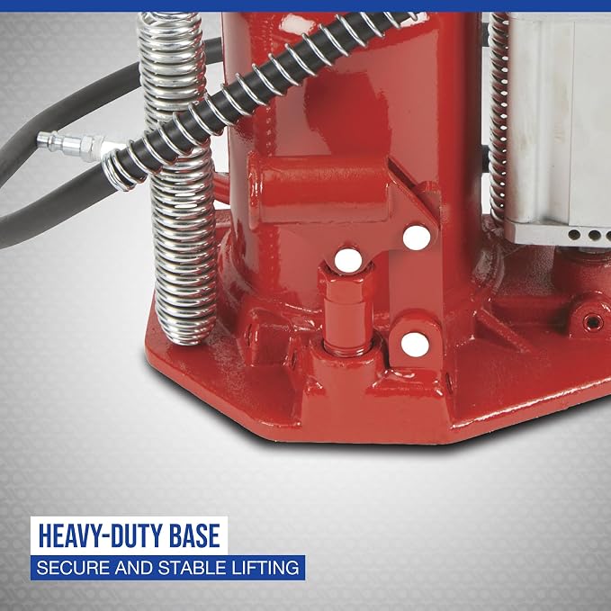 Strongway 20-Ton Air/Hybrid Short Bottle Jack