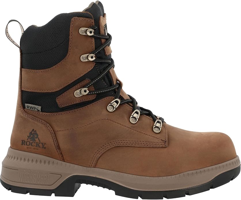 ROCKY Worksmart 8” Comp Toe Internal MET Guard Work Boot