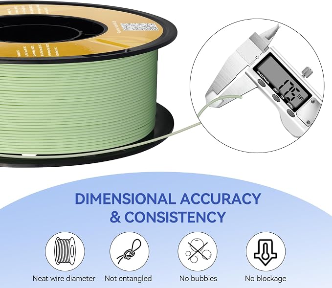 Kingroon Matte PLA Filament Bundle 1.75mm 3D Printer Filament Bundle, Tougher and Stronger, Matte Filament 10kg Dimensional Accuracy +/- 0.02 mm (10 Rolls Green)