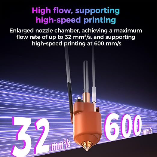 Creality Official K2 SE Ceramic Heating Block Hotend Kit, 300°C High Temperature Resistant and 600mm/s High-Speed Printing Hotend kit, Unicorn Quick Swap Nozzle Kit for Creality K2 SE 3D Printers