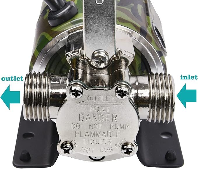 TIGEROAR Water Transfer Pump 115V Water Pump 330 GPH Utility Portable Electric with 6 ft. Suction Hose 0.1HP Rain Barrel Pump for Transferring from Ponds, Pools, Aquariums, Hot Tubs