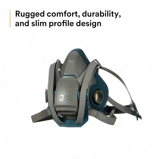 3M Rugged Comfort Quick Latch Half Facepiece Reusable Respirator
