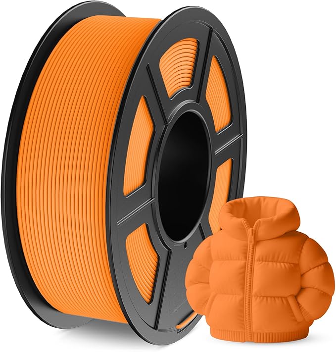 JAYO Matte PLA 3D Printer Filament 1.75mm Orange 1.1kg Spool | Matte Surface, Conceals Layer Lines, Easy Support Removal, +/- 0.02 mm, Fit Most FDM Printers