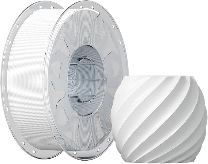 Creality PLA Filament 1.75mm White, 3D Printer Filament 1kg (2.2lbs) Spool, High Toughness & Warp-Free, Dimensional Precision ±0.03mm, Printing Filament for All FDM 3D Printers