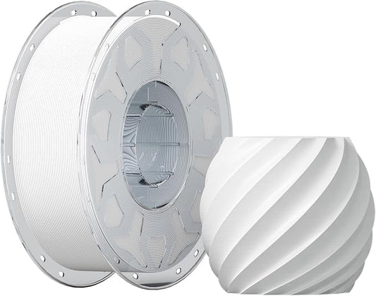 Creality PLA Filament 1.75mm White, 3D Printer Filament 1kg (2.2lbs) Spool, High Toughness & Warp-Free, Dimensional Precision ±0.03mm, Printing Filament for All FDM 3D Printers