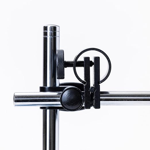 PEC Tools Fine Adjustment Magnetic Base 176lb/80kg Max Pull with Steel Arms, Adjustable Indicator Holder for Machinist, Woodworking, and Inspection Applications, Fits 6mm & 3/8" Stems, Dovetail
