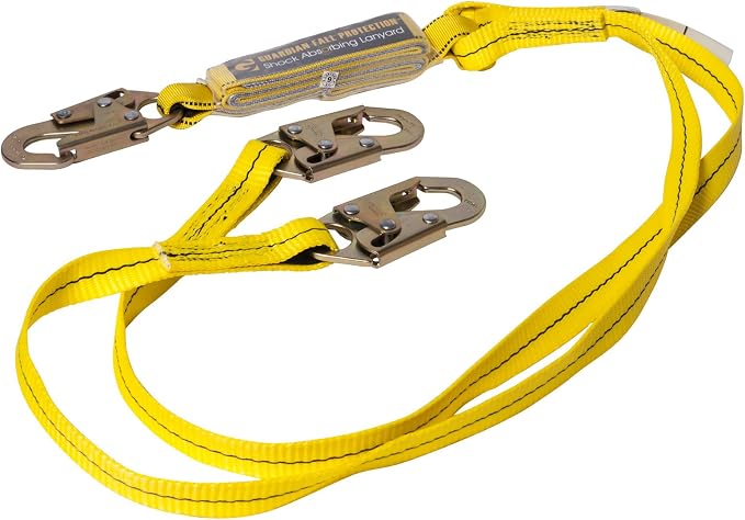 Guardian Fall Protection 01230 6-Foot Double Leg Shock Absorbing Lanyard