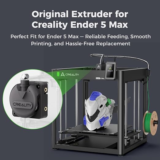 Creality Ender 5 Max Extruder, Official Ender 5 Max Extrusion Kit Direct Drive Extruder Dual Gear Smooth Feeding High Speed Printing Extruder Also for Original Version K1/K1 Max
