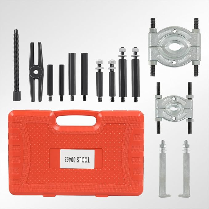 DNA Motoring 14 PCS Bearing Puller Set, 5 Ton Capacity Bearing Separator with 2" and 3" Jaws, Pinion Bearing Puller and Wheel Bearing Removal Tool, TOOLS-00453