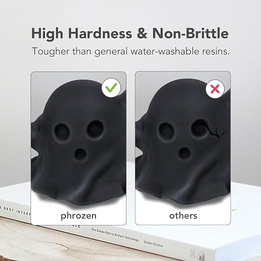 phrozen Water-Washable 3D Printer Resin [Rapid Black], 405nm LCD UV-Curing Photopolymer Resin for High Precision Printing, Low Odor, Non-Brittle, Easy to Clean and Cure (1KG)