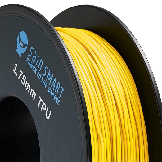 SainSmart Neon Color TPU, 1.75mm Flexible TPU 3D Printer Filament 800g, Dimensional Accuracy +/- 0.05 mm, Neon Yellow