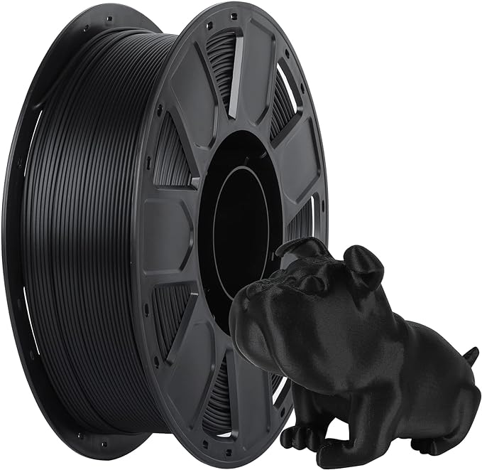 Creality PLA Filament 1.75mm, Tough and Durable 3D Printer Filament with +/-0.02mm Accuracy, Smooth Printing 1KG Spool, Black