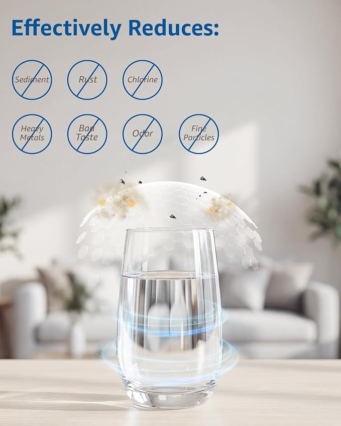 Replacement for Zero Water Pitchers and Dispenser ZR-001 ZR-004 ZP-006 ZR-017, Five-Stage Filter System, Reduce Lead, Chromium, PFOA/PFOS by GAMOTH, 2 Count