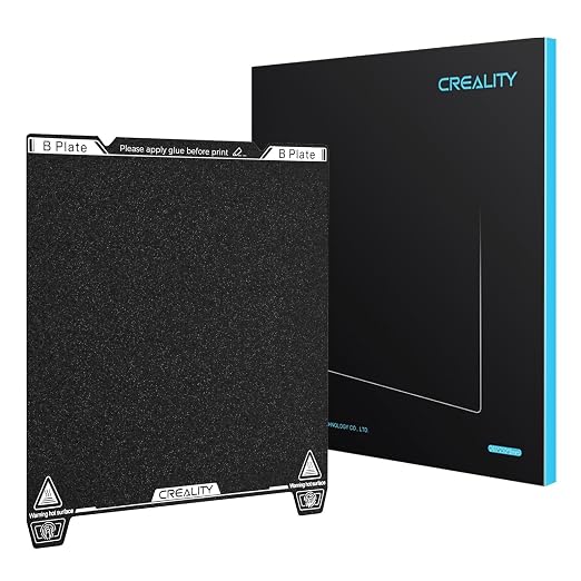 Creality Official K1 Build Plate Textured Surface 235x235mm PEI Sheet Flexible Removable Spring Steel Bed Plate for Ender 3 V3/3V3 SE/3V3 KE/3 S1/3 S1 Pro/5 S1/CR-10SE (Without Magnetic Base)