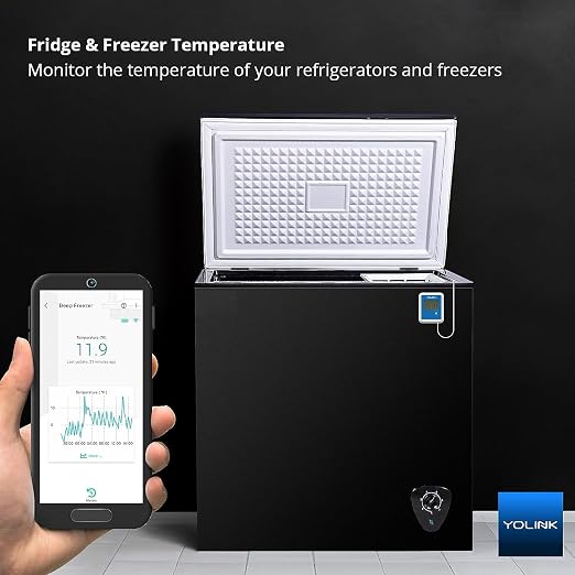 YoLink Smart X3 Version Outdoor Temperature Data Logger with Probe, Thermometer, 1/4 Mile Range, 5+ Years Battery Life, Emails, Text, App Alerts, Alexa, IFTTT. Pool, Hot Tub, Fish Tank. Hub Included!