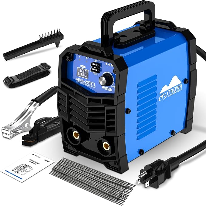TRQWH 200A MMA Welding Machine 110V & Welding Backpack for Men