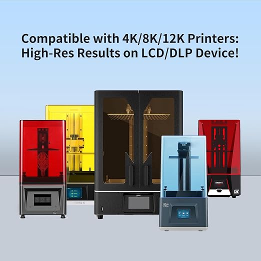 Siraya Tech Fast ABS-Like 3D Printer Resin, High Precision, Non-Brittle - Low Odor 405nm UV-Curing Photopolymer for 8K LCD/DLP Printing (White, 2kg)