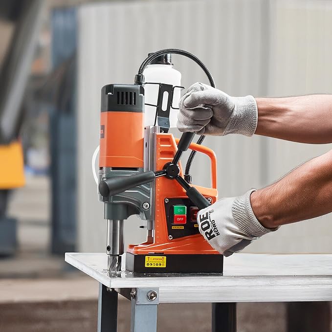 VEVOR Mag Drill Press, 1300W 1.57" Boring Diameter, 2922lbf Power Portable Magnetic Drill, 810 PRM, Electric Drilling Machine for Metal Surface, Industrial and Home Improvement
