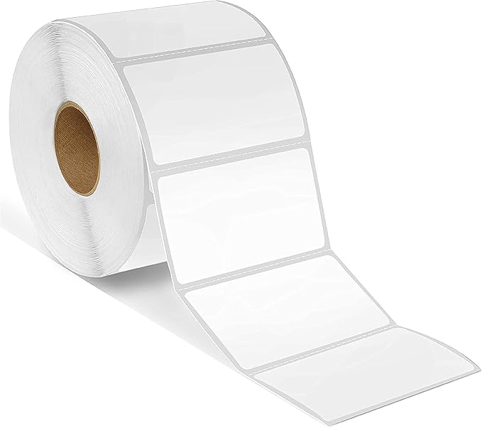 Spartan Industrial - 2.25" X 1.25" Direct Thermal Labels (10000 Count, 10 Rolls) UPC Barcode Stickers, SKU Labels, Address and Mailing - Compatible with Zebra and Rollo Printers