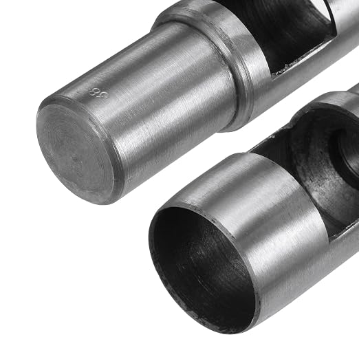 HARFINGTON Hollow Punch for Leather 38mm Round Hole Punch Tool for Belt Puncher Carbon Steel Single Punch for Watch Belts Cut Leather Craft Rubber Paper Fabric Plastic Soft Material