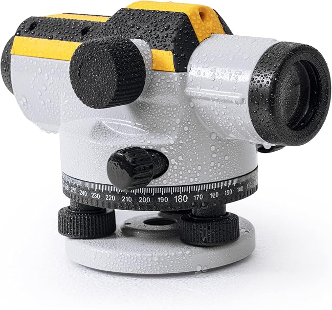 Firecore 32X Automatic Optical Level Kit with Self-Leveling Magnetic Dampened Compensator and Transport Lock, High Precision Height/Distance/Angle Level Measureing Tool - FC-32N