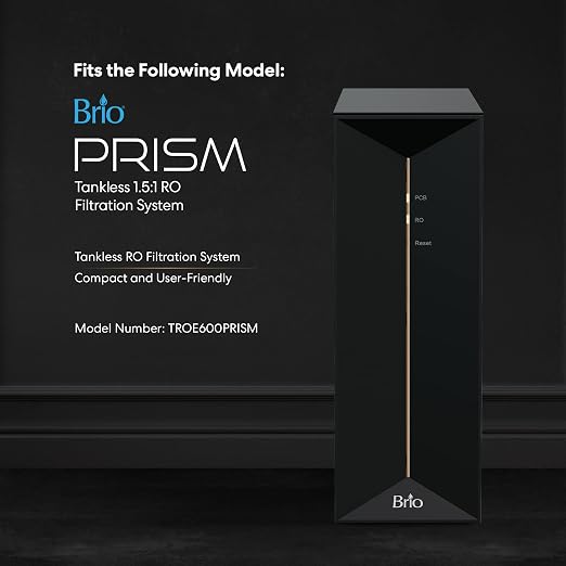 Brio PCB 3-Stage Water Filter Replacement for Filtration System TROE600PRISM