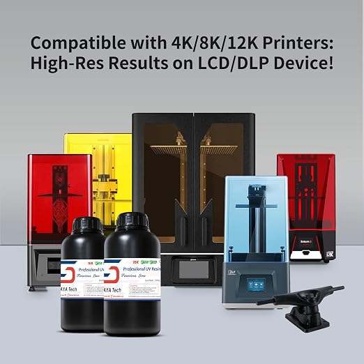 Siraya Tech Tenacious Lava Black Resin for 3D Printer - Professional Engineering Resin 1KG, High Impact Resistant & Wear Resistant UV Photopolymer for LCD/DLP/MSLA 3D Printers, Strong & Durable