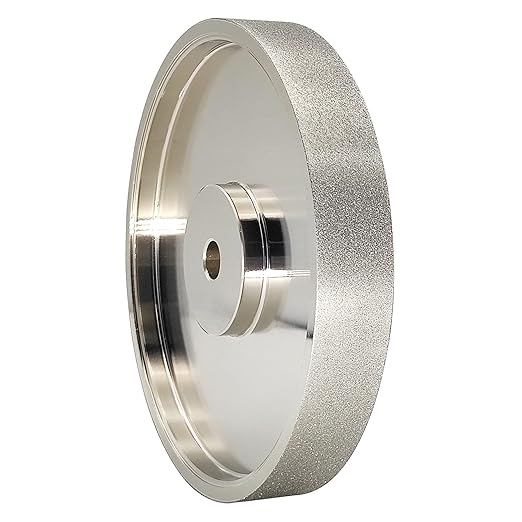 CBN Grinding Wheel 6" Dia x 1" Wide, 1/2 inch Arbor, Sharpen High Speed Steel Cutting Tools, Diamond Grinding Wheel Grit #320