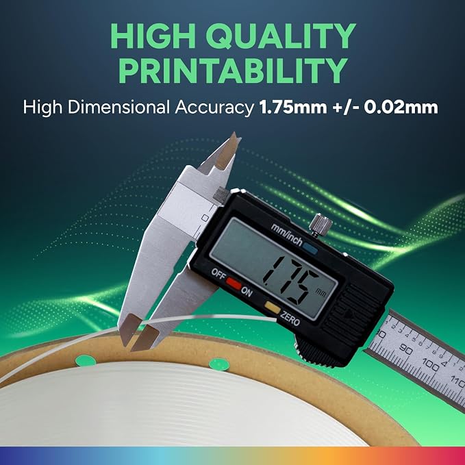 OVERTURE TPU 95A Flexible 3D Printer Filament 1.75mm | High Elasticity & Durability Filament,1kg Spool(2.2lbs),Fit Most FDM Printer(1KG TPU White)