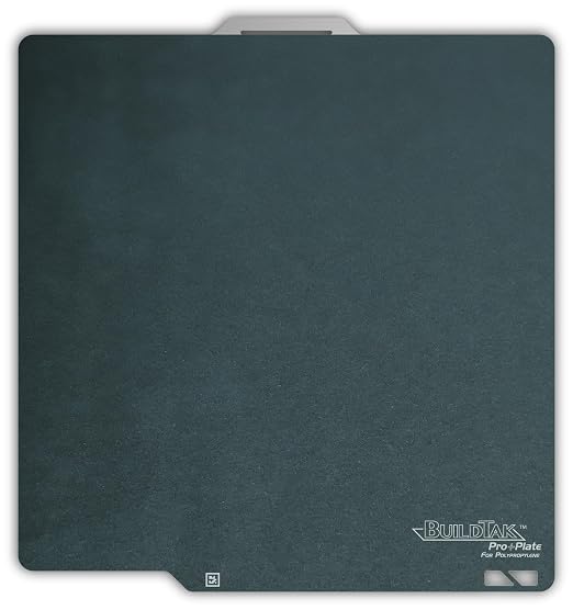 BuildTak ProPlate for Bambu Lab X1/X1C/X1E/P1P/P1S, No Glue Required, Flexible Magnetic Steel Plate with Specially Formulated Coated Surface, 258x258mm, Engineered Specially for Polyproylene (PP)
