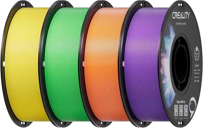 Creality PETG 3D Printer Filament 4 kg, Excellent Toughness High Precision, Odorless Non-Toxic Moistureproof, Glossy PETG Filament 1.75mm for 3D Printer