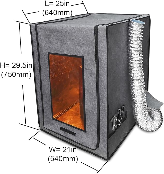 Multifunctional 3D Printer Enclosure w/Adjustable Ventilation Kit Eliminate Odors Tent Cover Compatible with Anycubic Photon Mono, Elegoo Saturn/Mars 3/4 & Creality Halot Series Resin 3D Printer