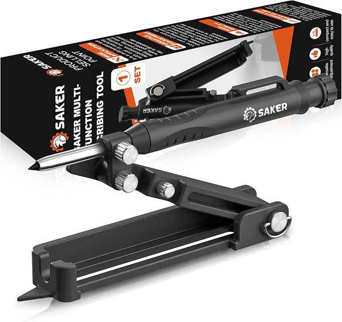 Saker Multi-function Scribing Tool&Saker Contour Gauge (10 Inch Lock) Profile Tool