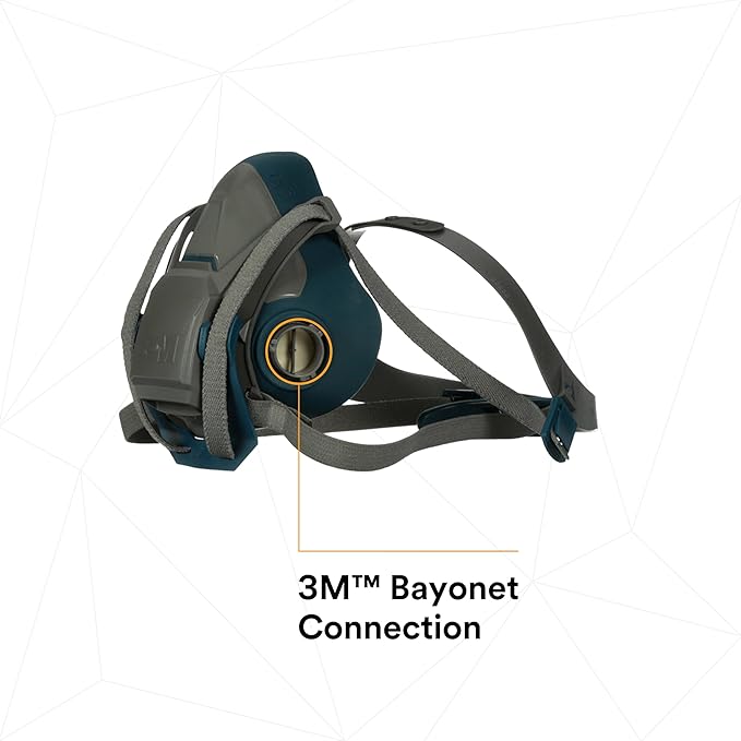 3M Rugged Comfort Quick Latch Half Facepiece Reusable Respirator