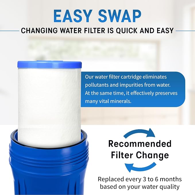 CFS – Water Filter Cartridges Compatible with FrescaPure 4000, 4500, 5000 and 6000 Models – Replacement Water Filter – Whole House Filter – 1 Pack