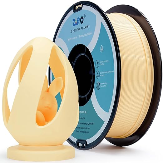 ZIRO PLA Filament 1.75mm,3D Printer Filament PLA PRO Basic Color Series， 1.75MM 1KG Spool, Dimensional Accuracy +/- 0.03mm, Skin
