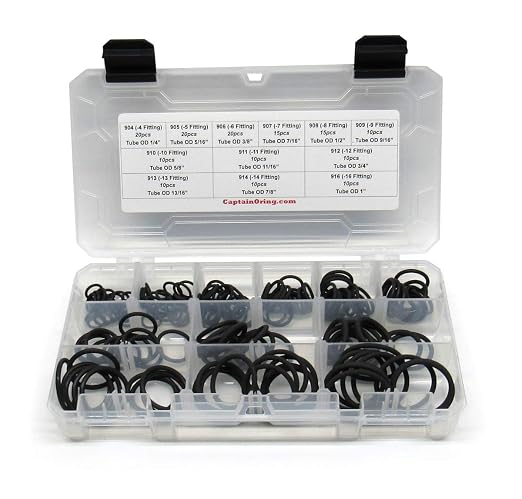 Captain O-Ring - ORB BOSS Hydraulic SAE 900 O-Ring Seal Kit (Viton/FKM 90-160 Piece Kit)