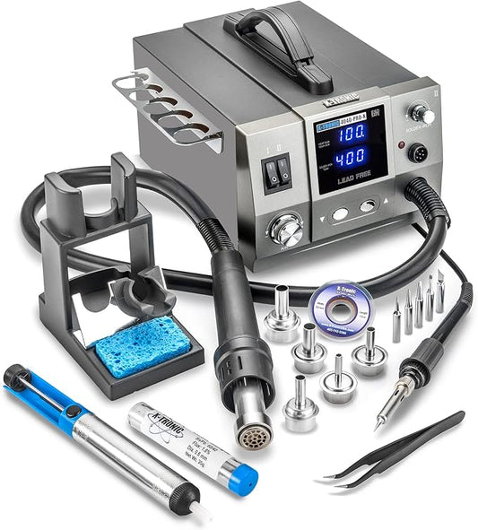 X-Tronic 4040-PRO-X • Platinum Series • 700 Watt Hot Air Rework Soldering Iron Station • Brushless DC Vortex Blower Air System • C/F Conversion, 0-30 Min Sleep, Calibration & Auto Cool Down Features!