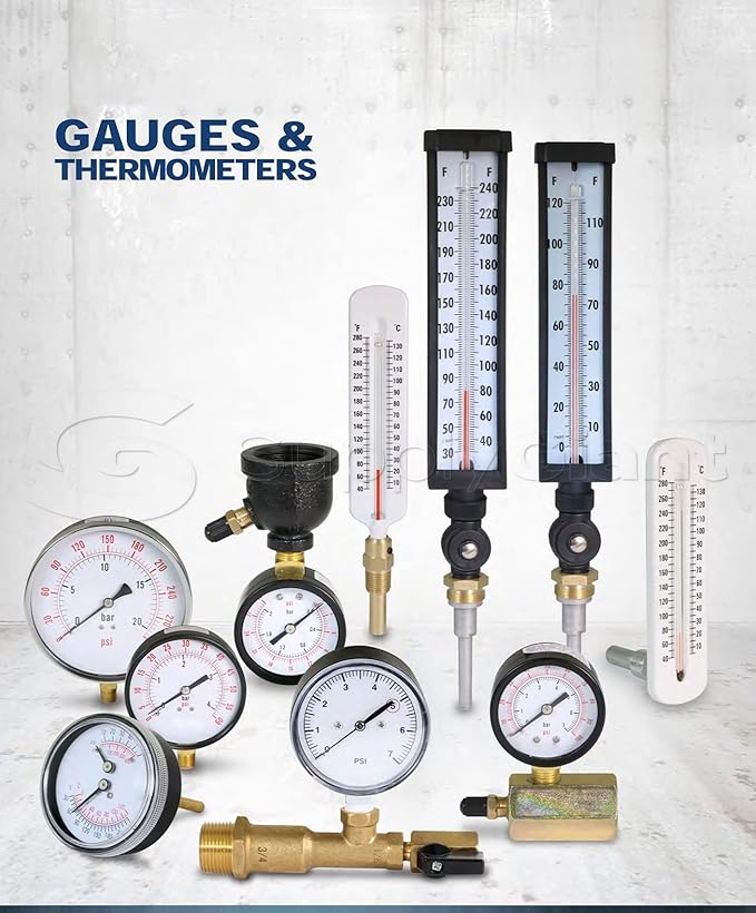 SUPPLYGIANT 74273 0-5 PSI Complete Low Pressure Gas Test Kit w/Bulb, Hose, Hand Pump, Valves & Case