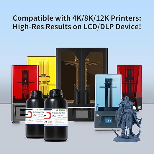 Siraya Tech Fast ABS-Like Tough Navy Grey 3D Printer Resin, Enhanced Durability for 3D Printing, High Precision and Impact Resistance, Smooth Finish, Ideal for 4K/8K/12K LCD DLP SLA 3D Printer - 1kg
