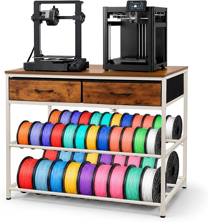 3D Printer Stand with Filaments Storage, Sturdy 39.4" 3D Printer Table Rack | Heavy Duty