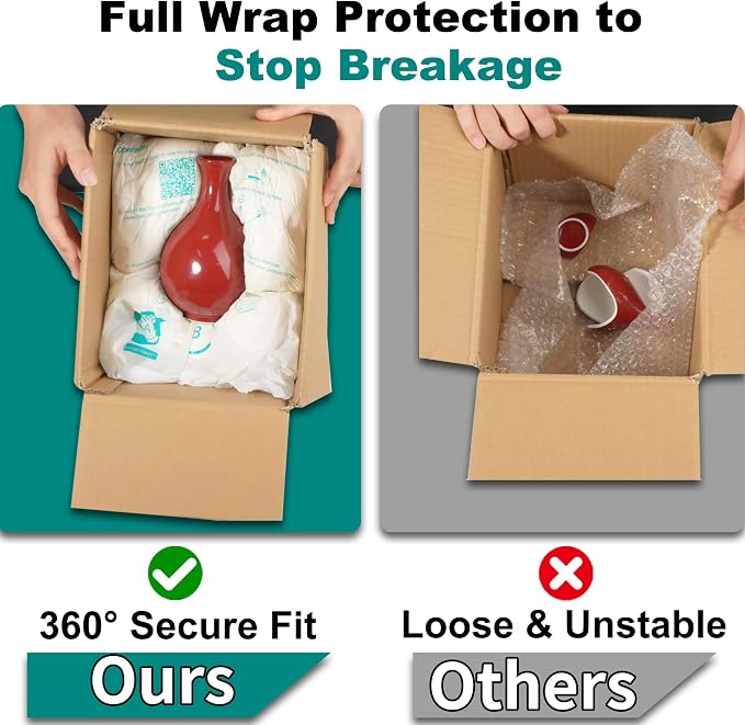 8 Pcs 18”x23” large Size Expanding Packing Foam, Protective Packaging for PC, Electronics, Glassware, Pottery, Ceramics. Protects Fragile & Irregular Valuables Items