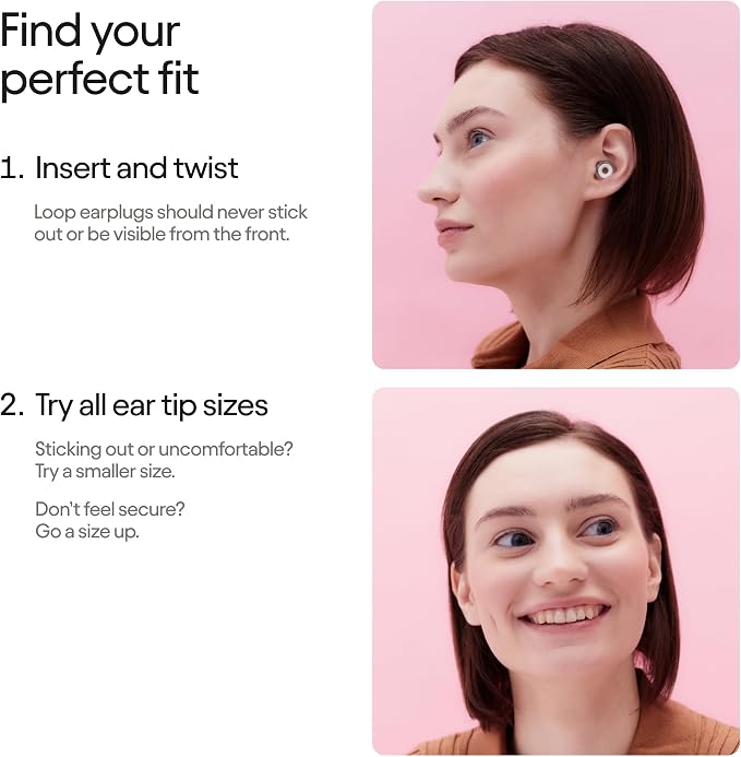 Loop Engage 2 Plus Earplugs – Everyday Noise Relief with Clear Speech for Social Gatherings, Work, Conversation, Parenting & Noise Sensitivity – 16 dB Noise Reduction + Mute for Extra Coverage, Rose