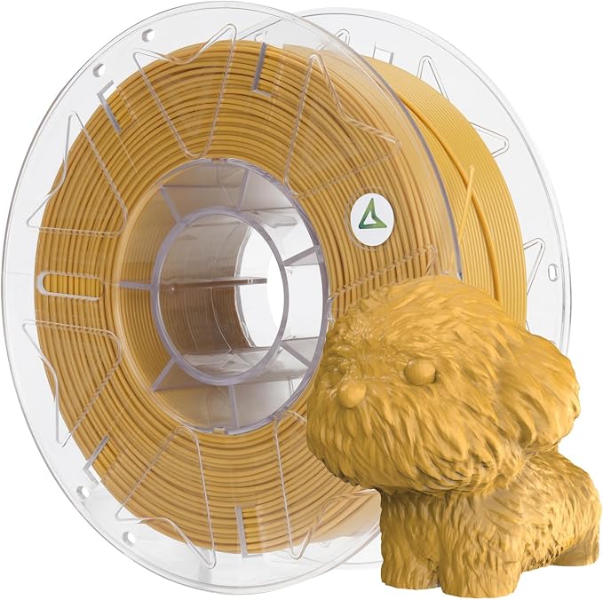 Creality Hyper PLA Filament 1.75mm, RFID 3D Printer Filament for High-Speed Printing up to 600mm/s, ±0.03mm Accuracy, 1KG/Spool (2.2lbs), 3D Printing Filament for Most 3D Printers (Gold)